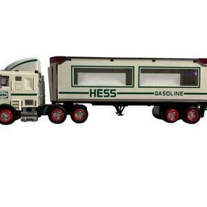 Rare 1997 Hess Oil Toy Truck with Racers - Tested Working Model